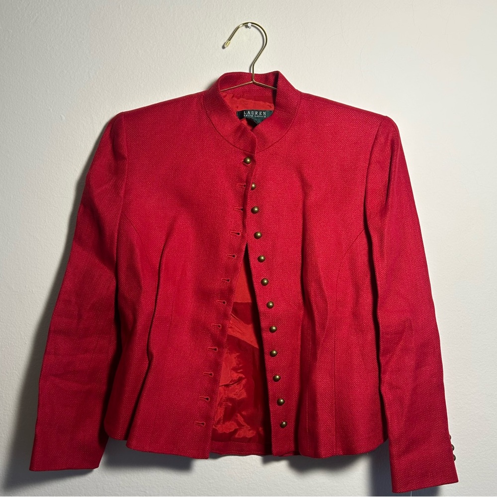 Ralph Lauren Red Women's Blazer